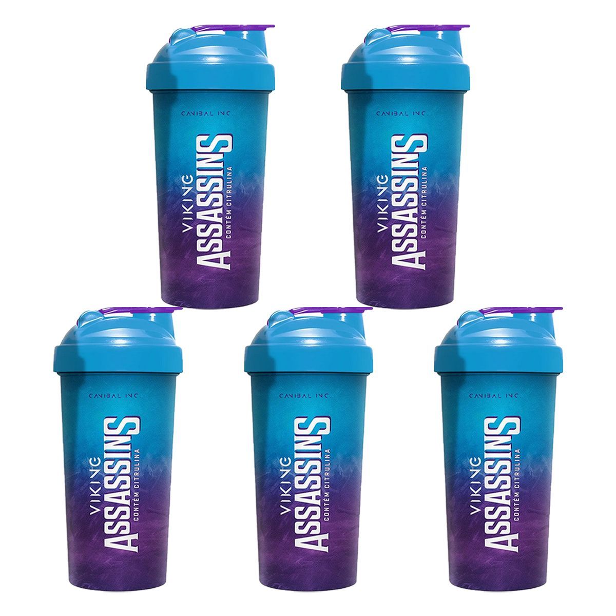 Kit 5X Shakeira Assassins - 600ml - Canibal
