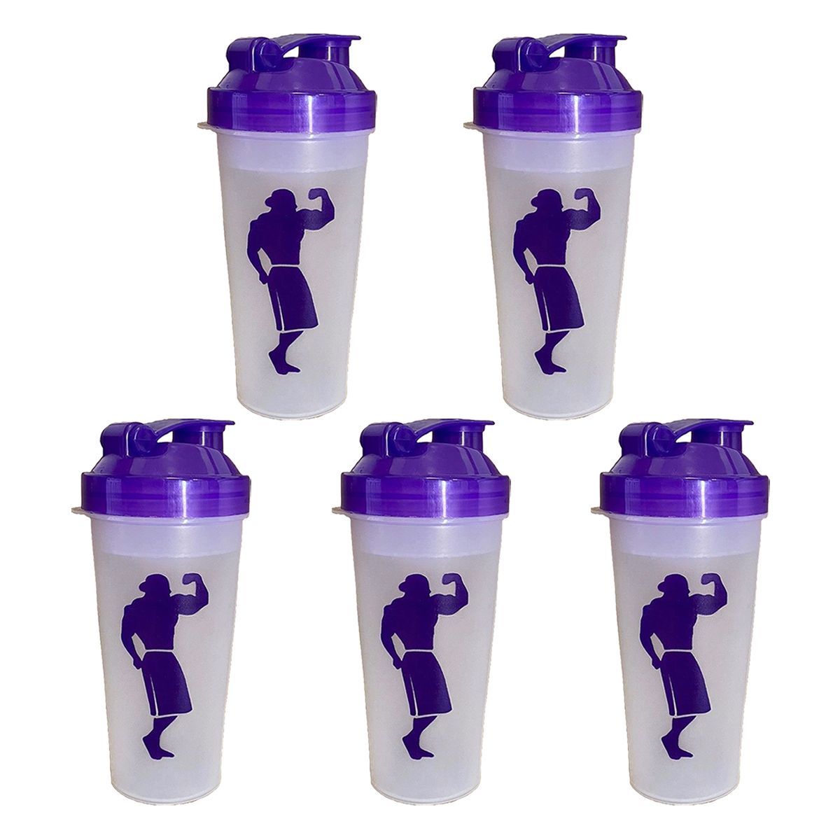 Kit 5X Shakeira Big Twister - 600 ml Roxo - Canibal Inc