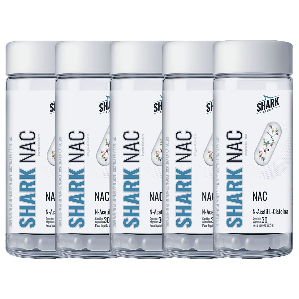 Kit 5X Shark Nac - 30 C�psulas - Shark Pro