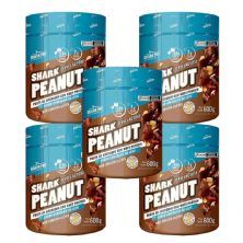 Kit 5X Shark Peanut Zero Lactose - 600g Chocolate ao Leite - Shark Pro