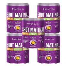Kit 5X Shot Matinal - 150g Lim�o - Sanavita