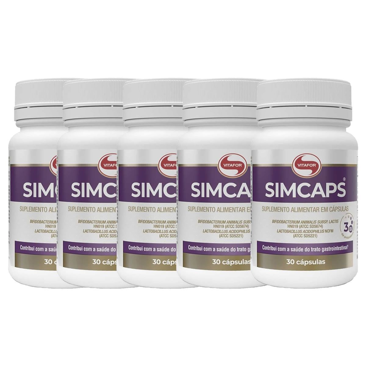 Kit 5X Simcaps - 30 C�psulas - Vitafor
