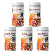 Kit 5X Slimvance Drink sem Cafe�na - 300g Laranja - NewNutrition