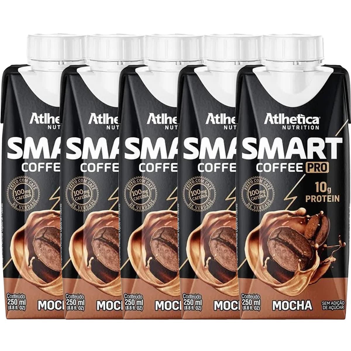 Kit 5X Smart Coffee Pro  - 250ml Mocha - Atlhetica Nutrition