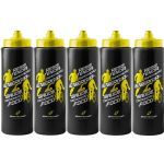 Kit 5X Squeeze Endurance - 800ml Preto/Amarelo - BodyAction