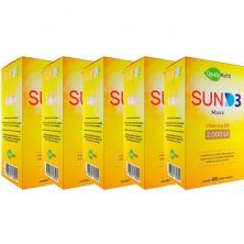 Kit 5X Sun D3 Maxx - 60 Comprimidos -  QualyNutri