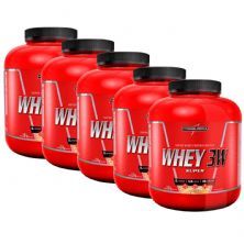 Kit 5X Super Whey 3W - 1800g Baunilha - IntegralM�dica