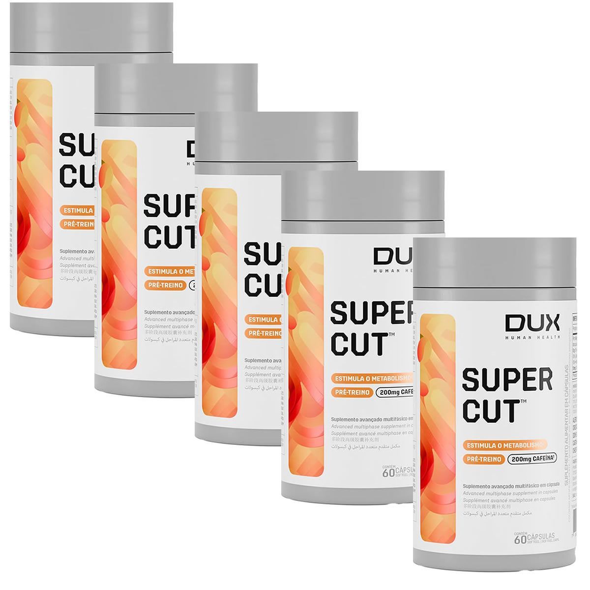 Kit 5X Supercut - 60 C�psulas Softgel - Dux Nutrition