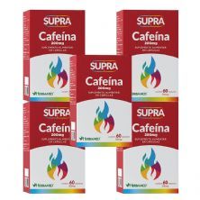 Kit 5X Supra Cafeina - 200mg 60 C�psulas - Herbamed