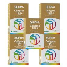 Kit 5X Supra Col�geno Tipo II - 60 C�psulas - Herbamed