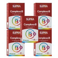 Kit 5X Supra Complexo B - 500mg 60 C�psulas - Herbamed