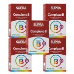 Kit 5X Supra Complexo B - 500mg 60 C�psulas - Herbamed