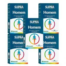 Kit 5X Supra Homem Polivitam�nico - 60 C�psulas - Herbamed