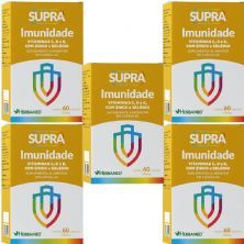 Kit 5X Supra Imunidade - 500mg 60 C�psulas - Herbamed