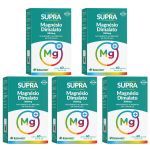 Kit 5X Supra Magn�sio Dimalato - 60 C�psulas - Herbamed