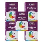 Kit 5X Supra Melatonina - 210mcg 60 C�psulas - Herbamed