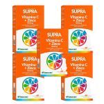 Kit 5X Supra Vitamina C + Zinco - 60 C�psulas - Herbamed