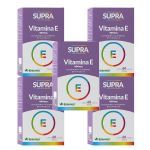 Kit 5X Supra Vitamina E - 400mg 60 C�psulas - Herbamed
