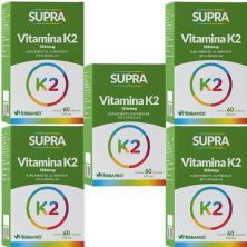 Kit 5X Supra Vitamina K2 - 500mg 60 C�psulas - Herbamed