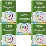 Kit 5X Supra Vitamina K2 - 500mg 60 C�psulas - Herbamed