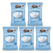 Kit 5X Suspiro Prote�co - 30g Tradicional - La Ganexa