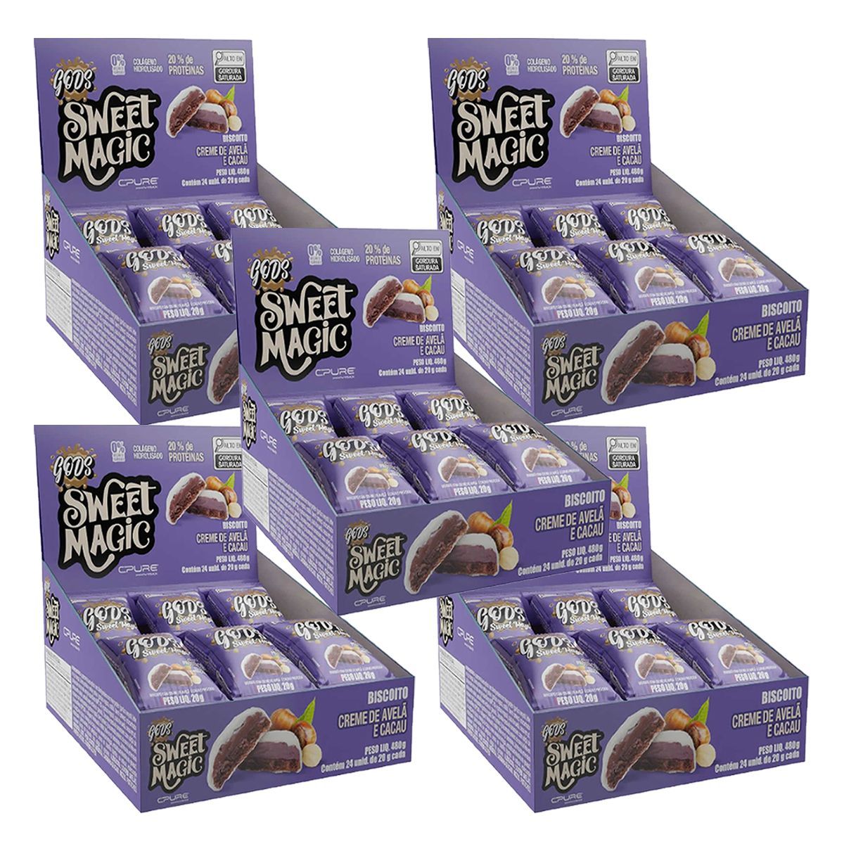 Kit 5X Sweet Magic - 24 Unidades Creme de Avel� - Canibal