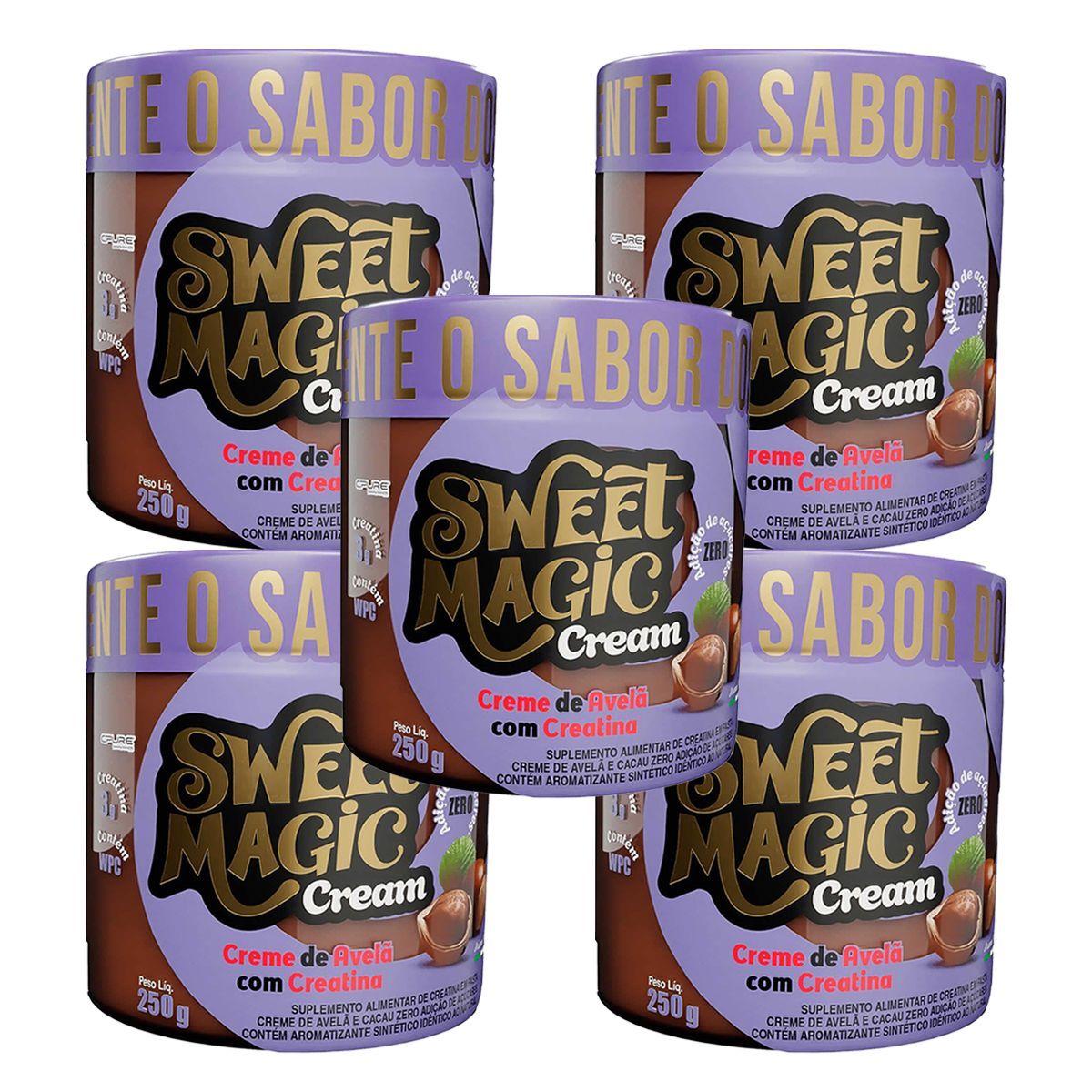 Kit 5X Sweet Magic Cream - 250g Creme de Avel� - Canibal