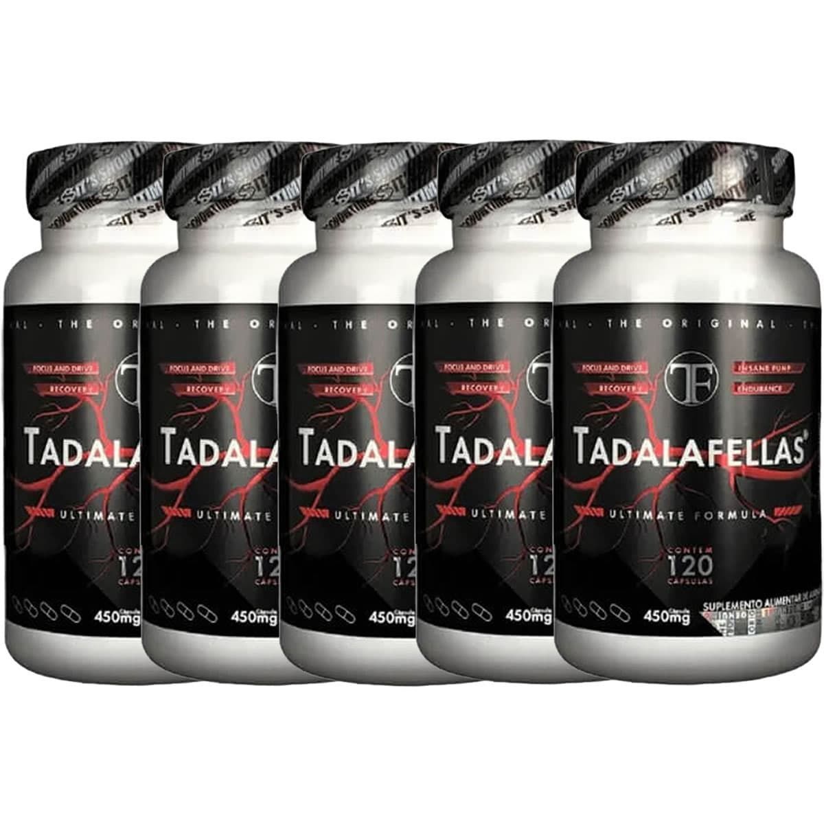 Kit 5X Tadalafellas Ultimate F�rmula - 120 C�psulas - Power Suplements