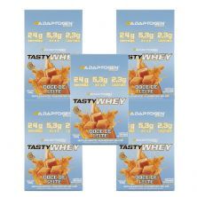 Kit 5X Tasty Whey 3W - 12 Sach�s 34g Doce de Leite - Adaptogen