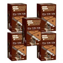Kit 5X Tasty Whey 3W - 12 Sach�s 34g Rich Chocolate - Adaptogen