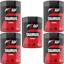 Kit 5X Taurus Taurina - 60 C�psulas - FTW