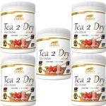 Kit 5X Tea 2 Dry  Ch� Detox -  225g Guaran� com Gengibre - Leader Nutrition