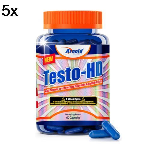 Kit 5X Testo HD - 60 C�psulas - Arnold Nutrition