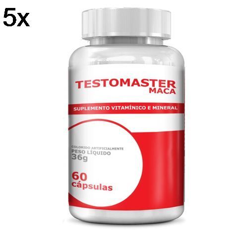 Kit 5X Testomaster Maca - 60 C�psulas - Intlab