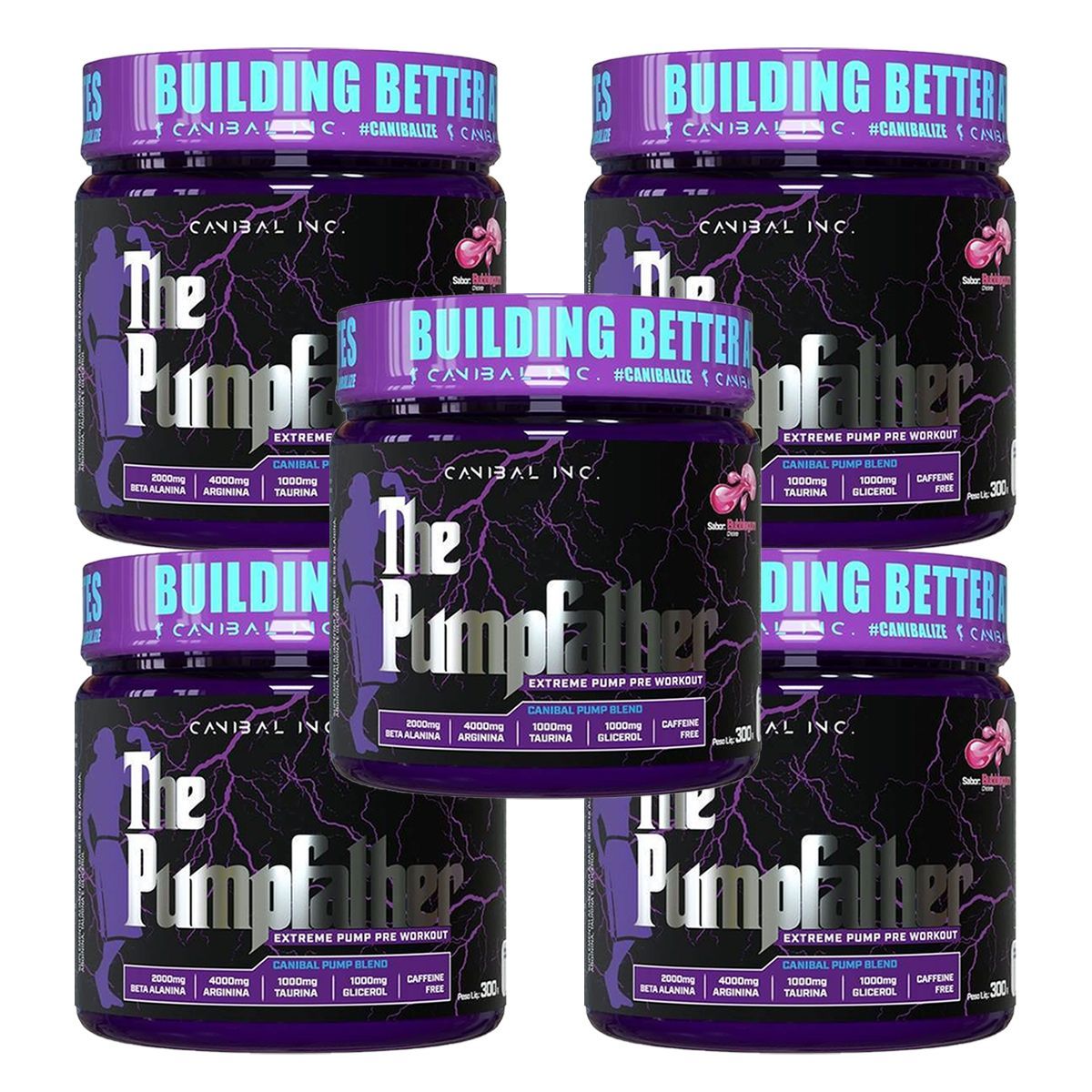 Kit 5X The Pumpfather - 300g Chiclete - Canibal