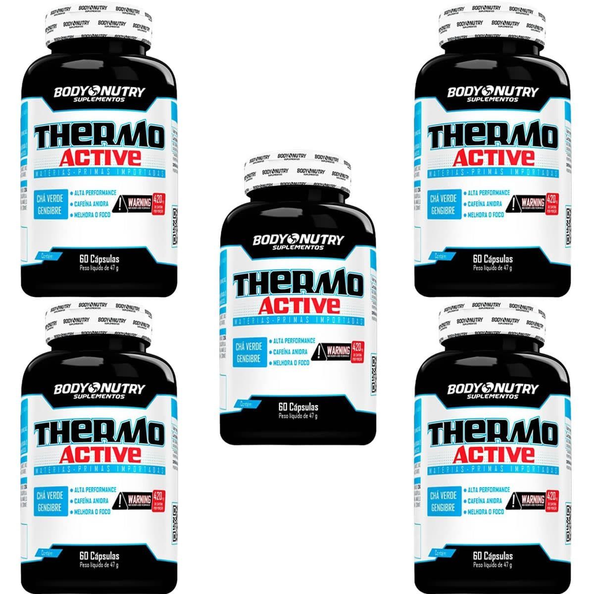 Kit 5X Thermo Active- 60 C�psulas - Body Nutry