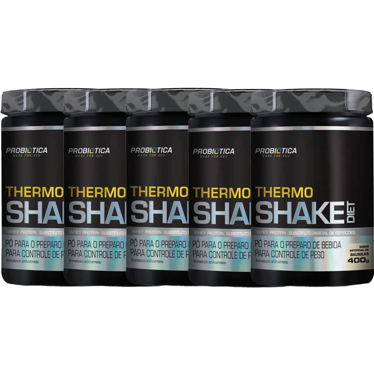Kit 5X Thermo Shake Diet -  400g Baunilha - Probi�tica