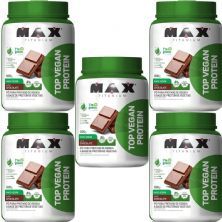 Kit 5X Top Vegan Protein - 600g Chocolate - Max Titanium