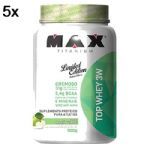 Kit 5X Top Whey 3W - 900g Ma�a Verde - Max Titanium