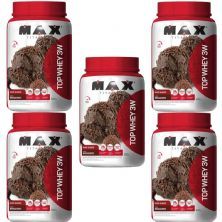 Kit 5X Top Whey 3W Mais Sabor - 900g Brigadeiro - Max Titanium