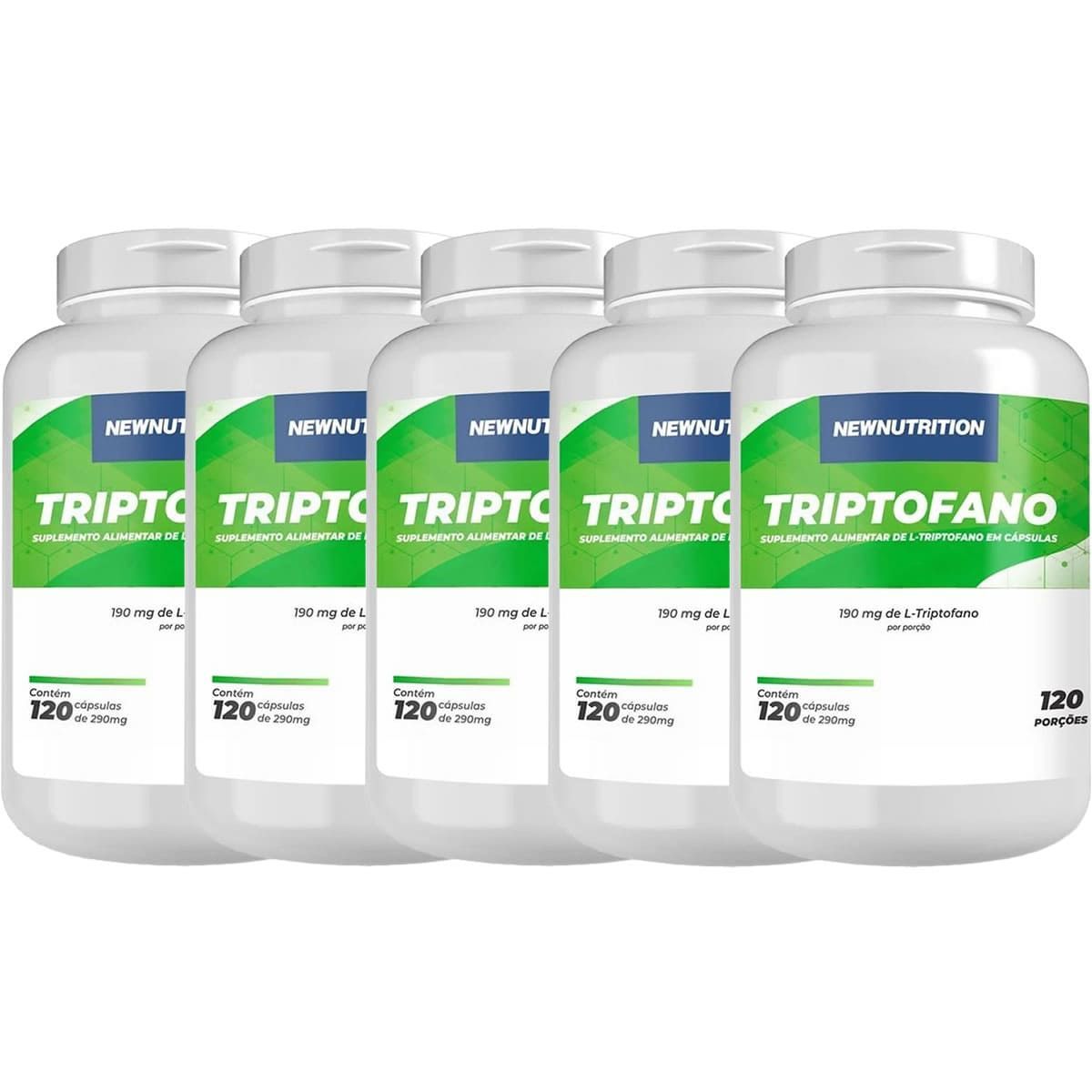 Kit 5X Triptofano - 120 C�psulas - NewNutrition