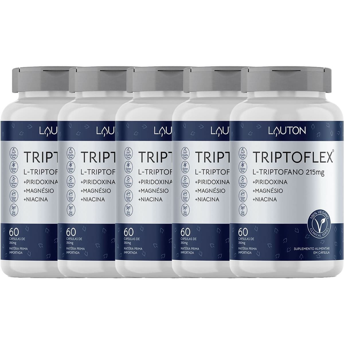 Kit 5X Triptoflex - 60 C�psulas - Lauton Nutrition