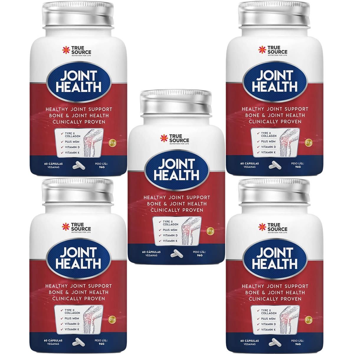 Kit 5X True Joint Health - 60 C�psulas - True Source