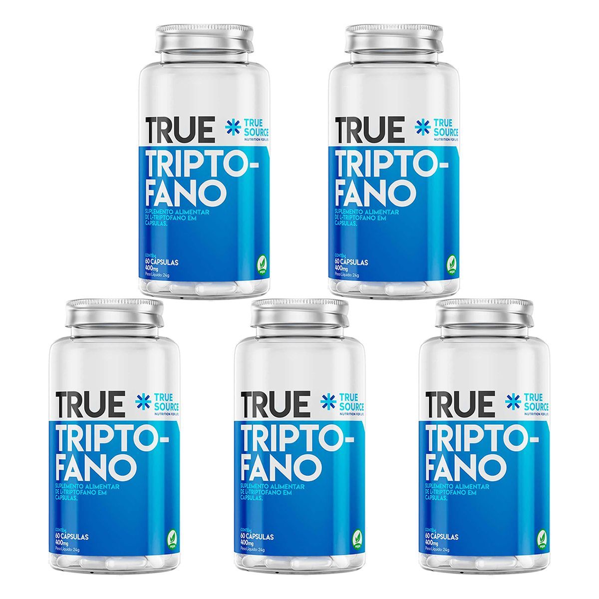 Kit 5X True Triptofano - 60 C�psulas - True Source