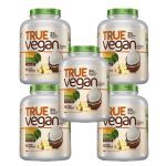 Kit 5X True Vegan Prote�na Vegetal - 1810g Chocolate Branco com Coco - True Source