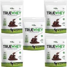 Kit 5X True Whey Concentrate - 900g Refil Chocolate 70% Cacau - True Source