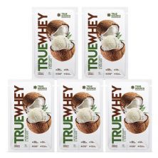 Kit 5X True Whey Hidrolisado e Isolado - 1 Sach� 32g Coconut Ice Cream - True Source
