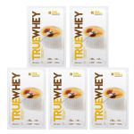 Kit 5X True Whey Hidrolisado e Isolado - 1 Sach� 32g Vanilla Cr�me Br�ll� - True Source