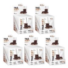 Kit 5X True Whey Hidrolisado e Isolado - 10 Sach�s 32g Dark Chocolate - True Source