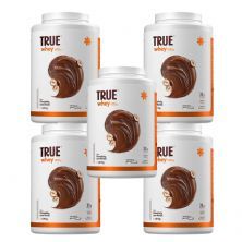 Kit 5X True Whey Protein Hidrolisado e Isolado - 1810g Chocolate Com Avel� - True Source